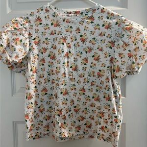 Floral Puff Sleeve Top